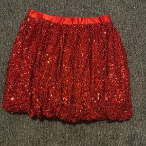 Sequin bubble skirt
